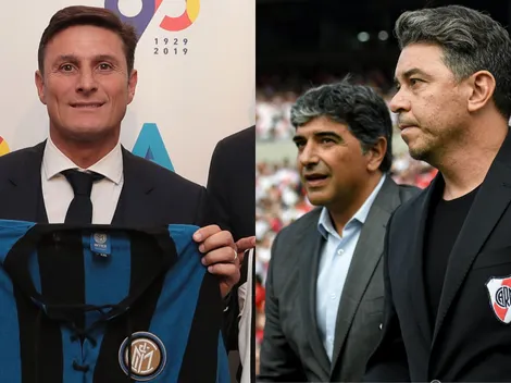 Javier Zanetti palpitó el partido entre River e Inter en el Mundial de Clubes