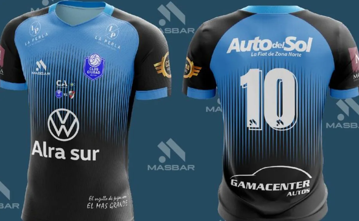 La camiseta especial de Ciudad Bolívar vs. River.