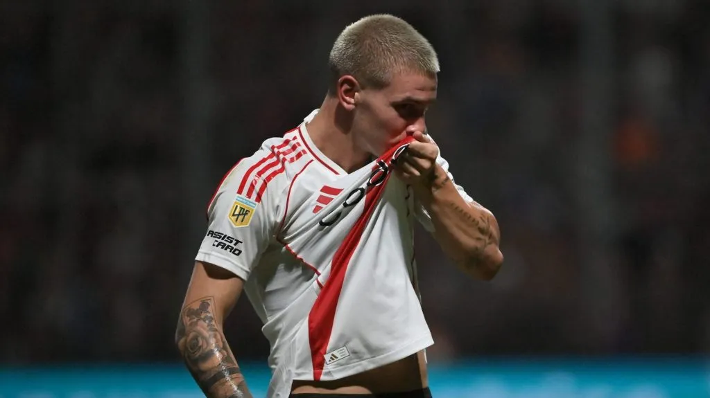 Fue el cuarto gol de Mastantuono en la Primera de River.