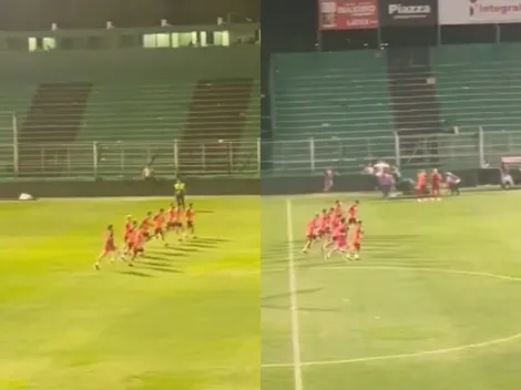 Gallardo los hizo correr: qué jugadores se entrenaron post partido en San Juan