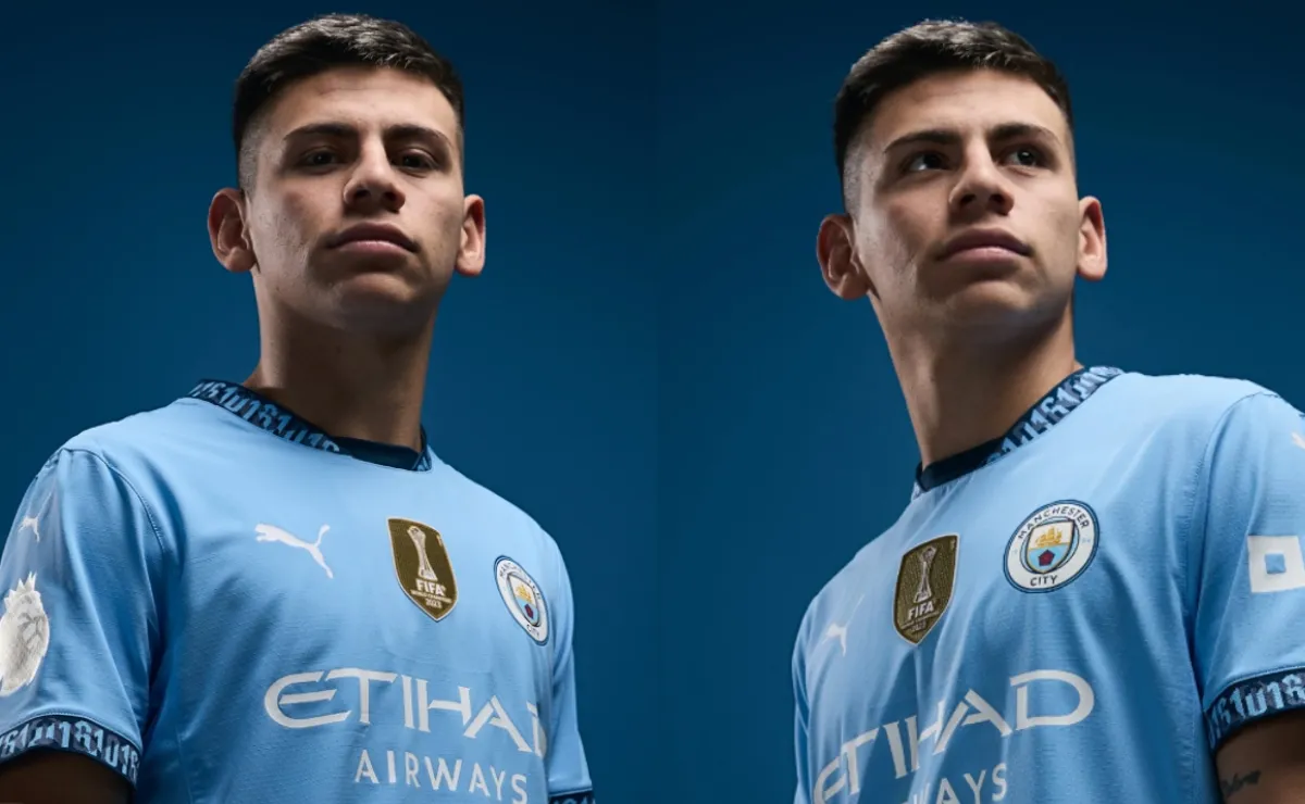 Manchester City presentó al Diablito Echeverri y se confirmó el dorsal que usará