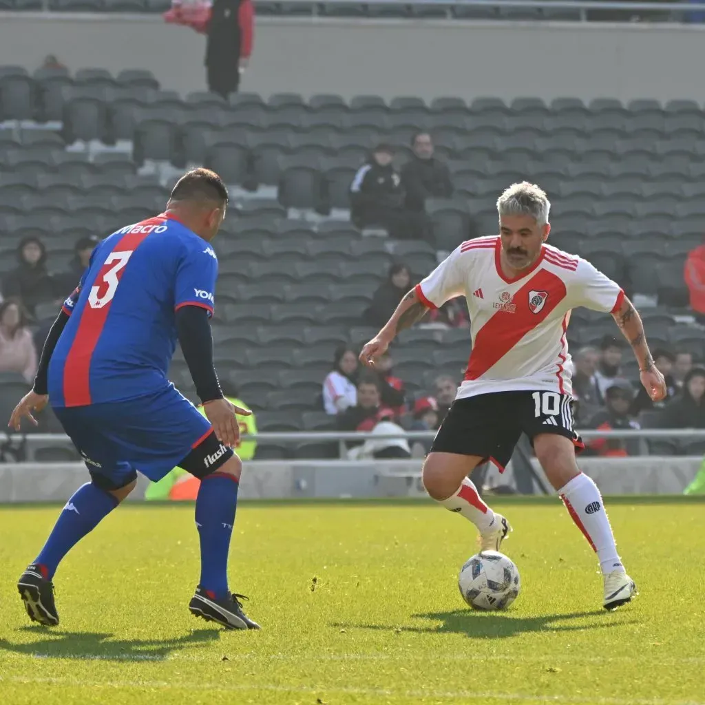 Ariel Ortega en la Supercopa 2024. (River prensa)