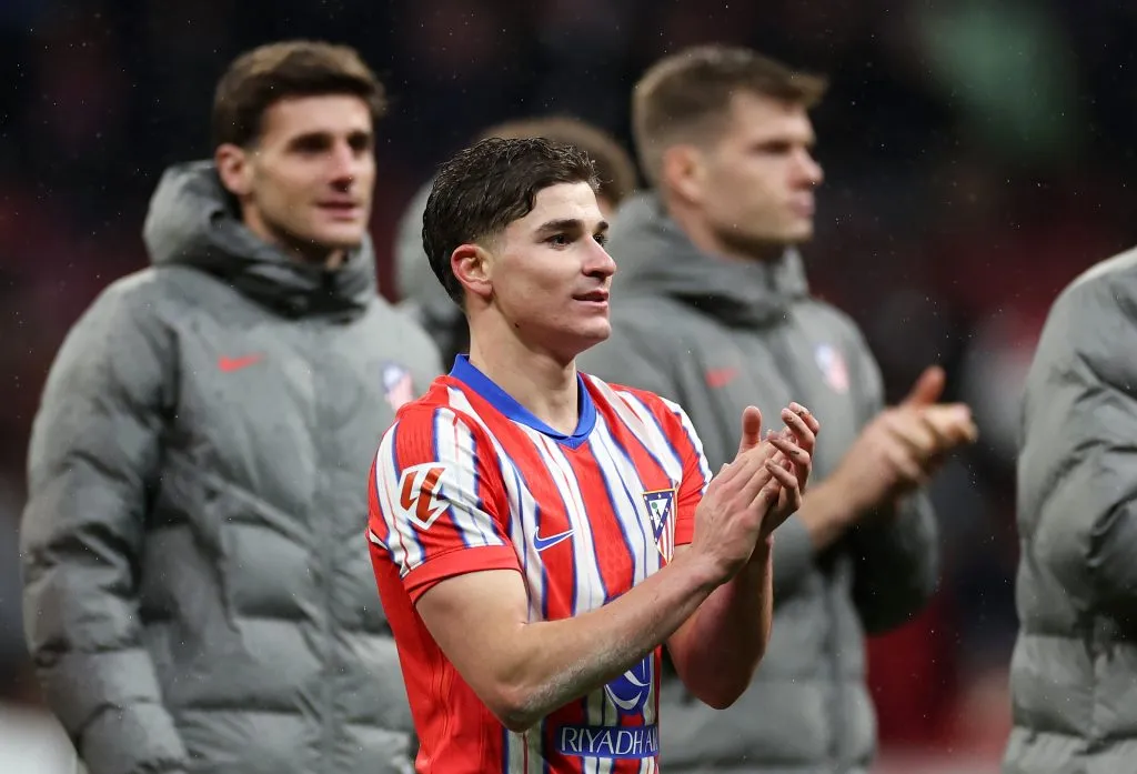 Julián Álvarez volvió a salvar al Atlético Madrid. (Getty)