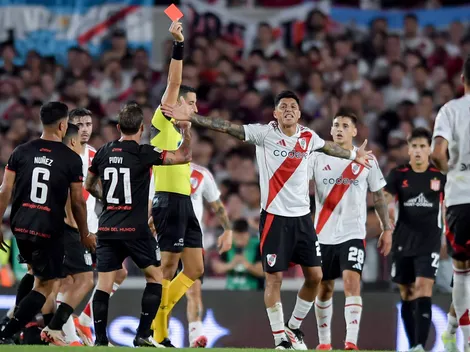 River jugó mal, se quedó con 10 por la expulsión de Enzo Pérez y perdió con Estudiantes