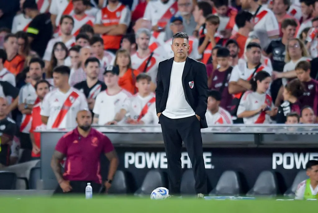 Gallardo confirmó la formación de River para esta noche vs. Ciudad de Bolívar. (Getty Images)