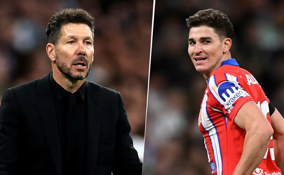 El Cholo enloqueció con el gol de Julián en el Bernabéu.