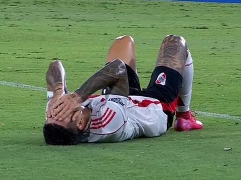 Alerta en River: Sebastián Driussi sintió un pinchazo y pidió el cambio