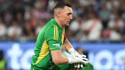 La reacción de Armani ante la derrota.