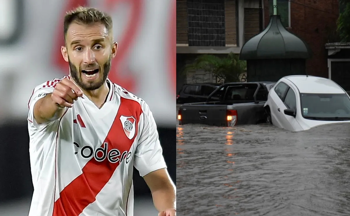 "Lo vamos a superar": el posteo de Germán Pezzella por las inundaciones en Bahía Blanca