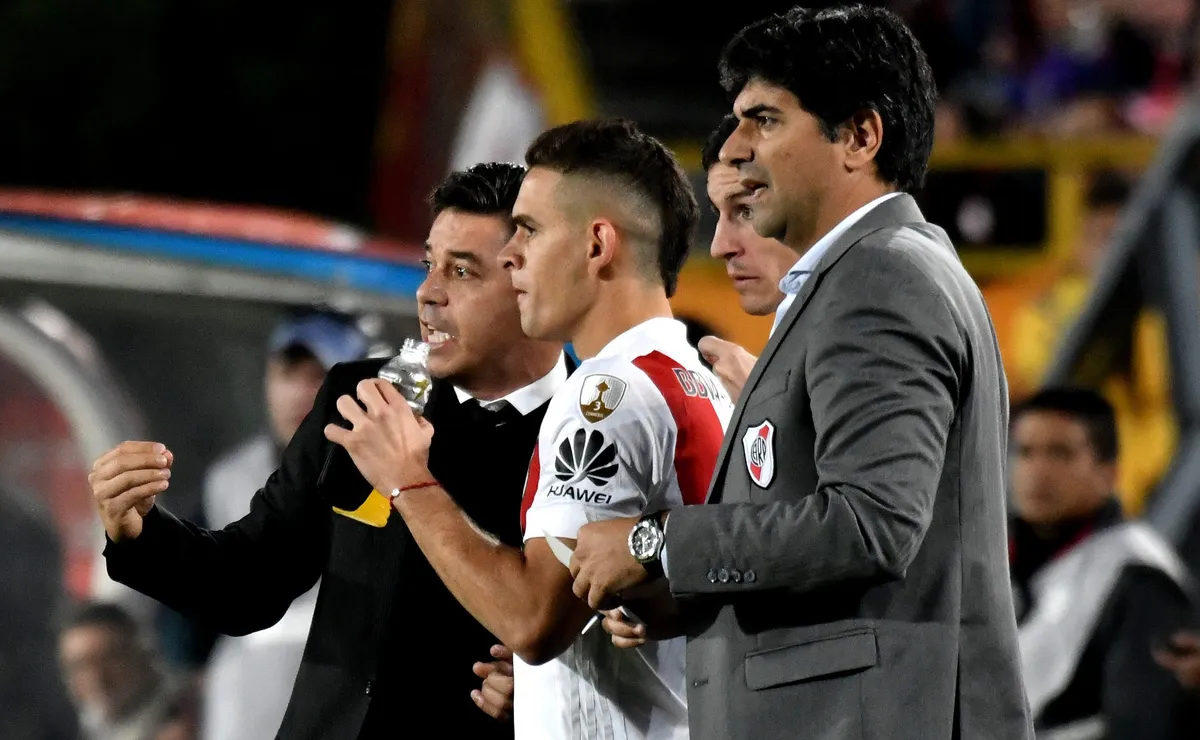 Borré recordó a Marcelo Gallardo.