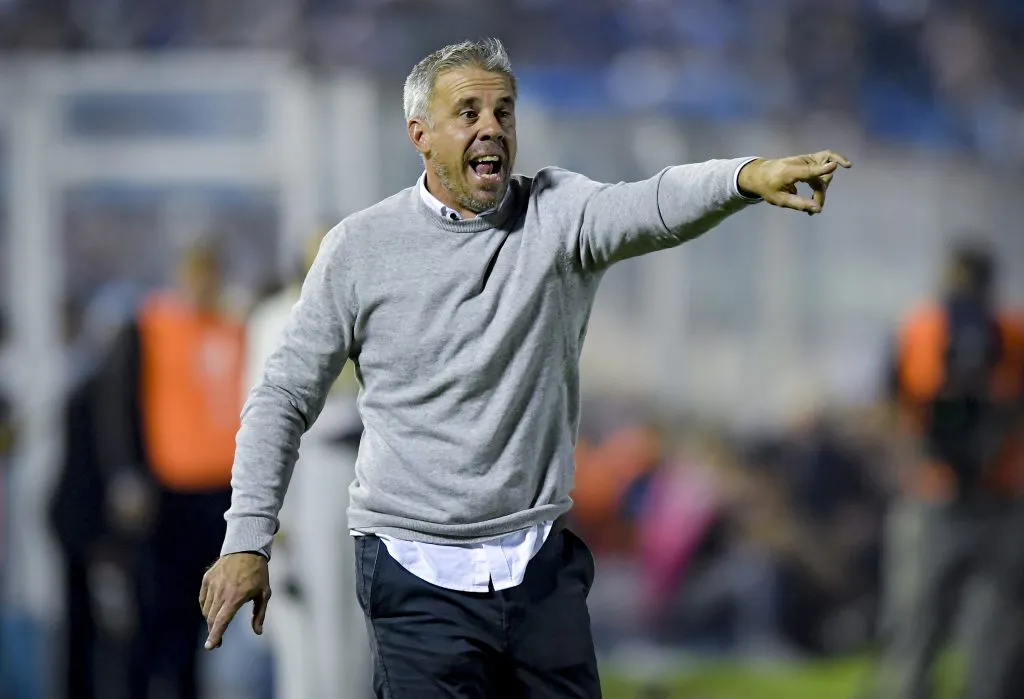 Pusineri palpitó el cruce ante River. (Getty)