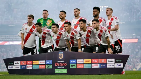 Los once titulares de River ante Atlético Tucumán.