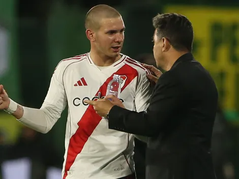 Gallardo retó a Mastantuono en el partido y dejó un llamado de atención