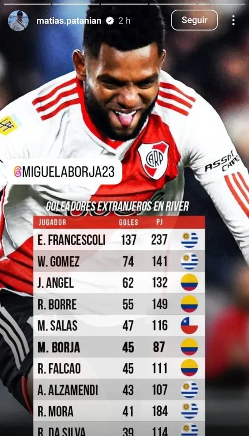 La story de Patanian bancando a Borja.