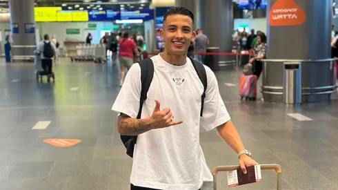 Kevin Castaño llegó hace unas horas a la Argentina para sumarse a River.