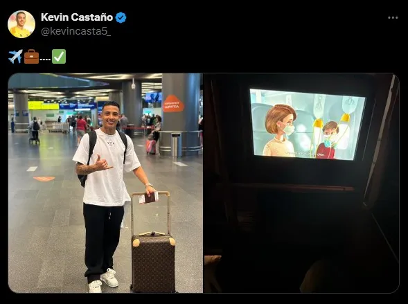 El post de Castaño en X.