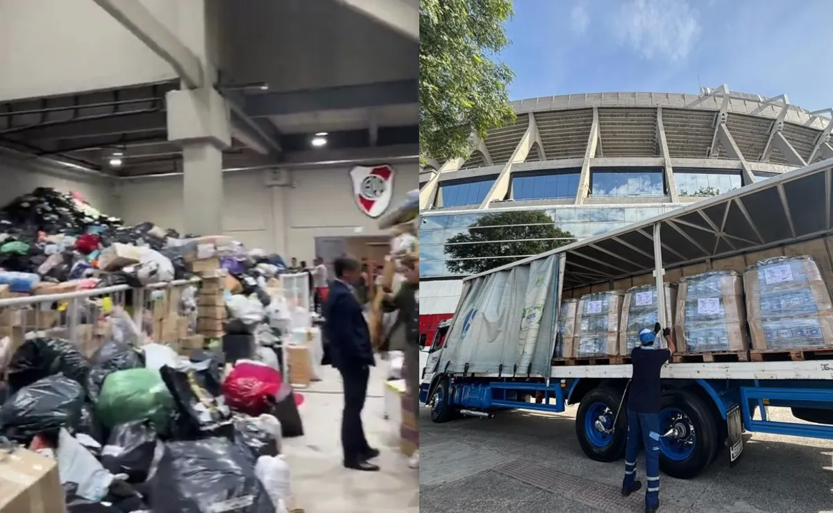 River Solidario: saldrán seis camiones con más de 70 toneladas de donaciones para Bahía Blanca