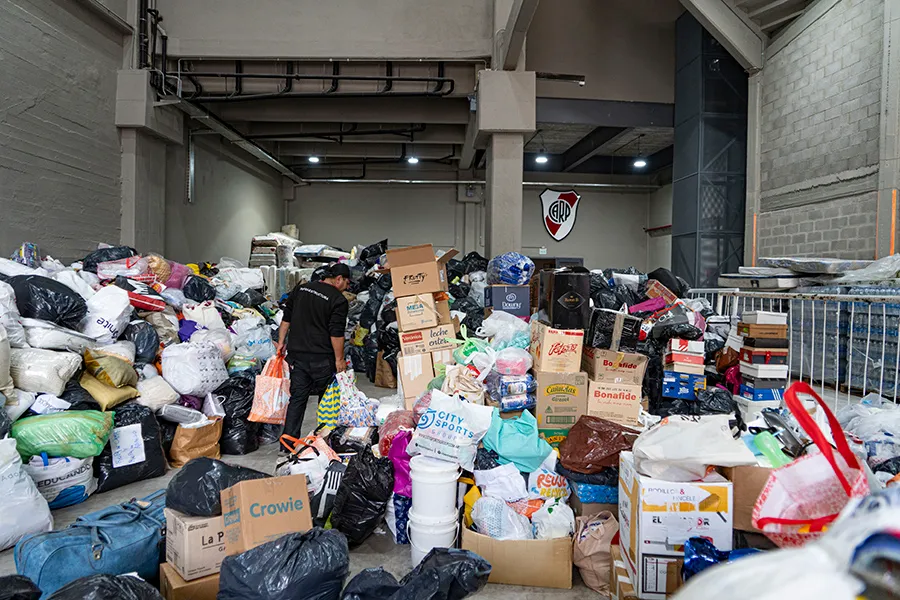 Las donaciones para Bahía Blanca.