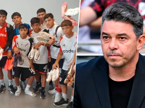 El maravilloso gesto de Gallardo y el plantel de River con las inferiores