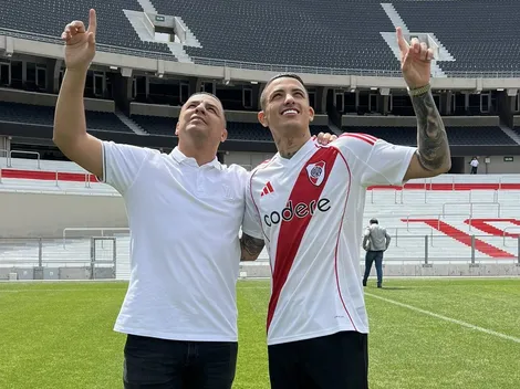 Castaño: primer mensaje como jugador de River y una foto que nunca se vio