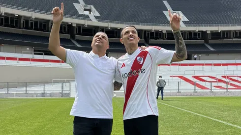 Castaño: primer mensaje como jugador de River y una foto que nunca se vio