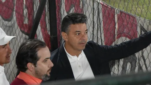 El Muñeco estuvo presente viendo el partido de Reserva.