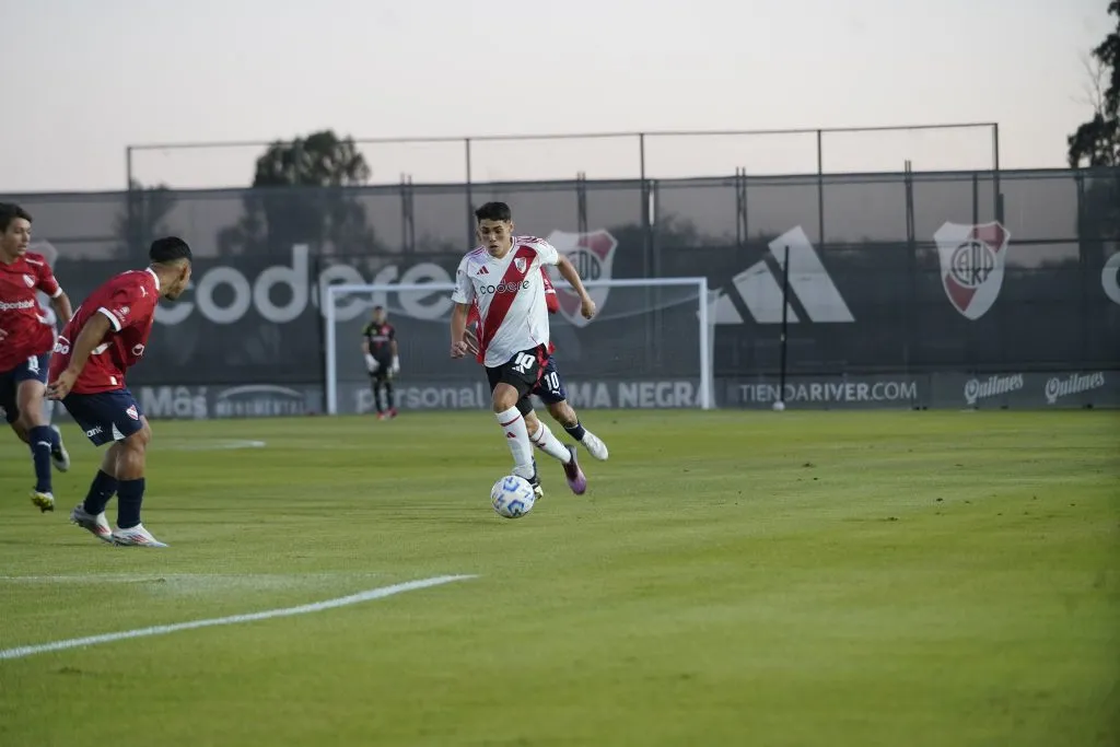 Santiago Lencina, en River vs. Independiente (Foto Prensa CARP).