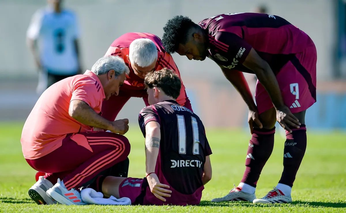 Colidio se fue lesionado.