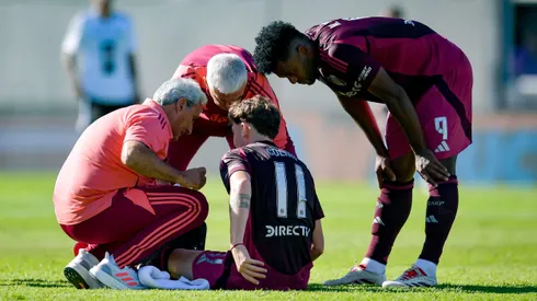 Colidio se fue lesionado.