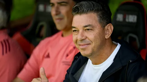 Gallardo celebró el trabajo de Meza y Aliendro.