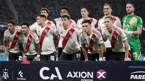 Los once de River que salieron a jugar el partido.