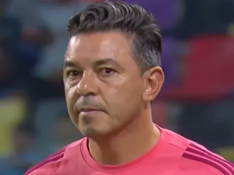 No se vio: el gesto de Gallardo cuando Borja erró el penal