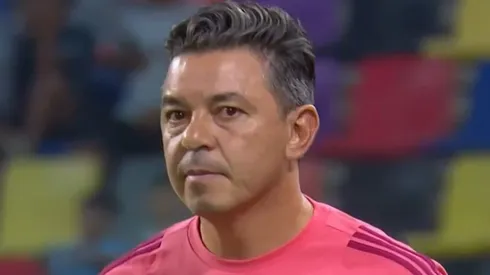 La cara de Gallardo ante el penal fallado de Borja.