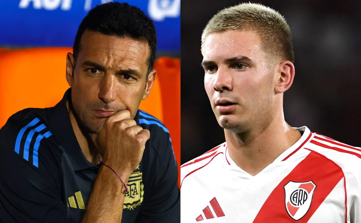 Scaloni habló de la chance de citar a juveniles como Mastantuono.