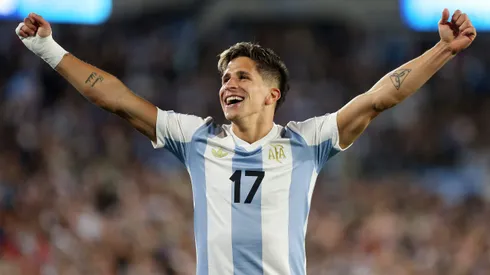 Giuliano Simeone, de irse libre de River en Inferiores a la Selección.