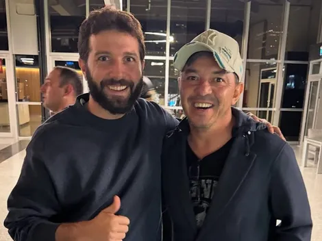 Piedra libre, Muñeco: Gallardo estuvo en el Monumental viendo Argentina vs. Brasil