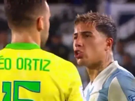 Se supo qué le dijo Enzo Fernández a Leo Ortiz en Argentina vs. Brasil