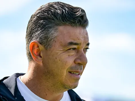 Gallardo, presente viendo a la Reserva de River junto a Francescoli