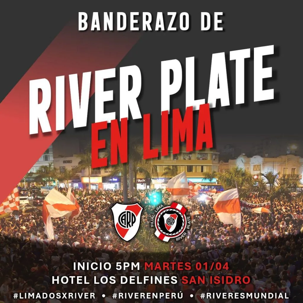 El banderazo para recibir al plantel será desde las 5 pm (hora Perú).
