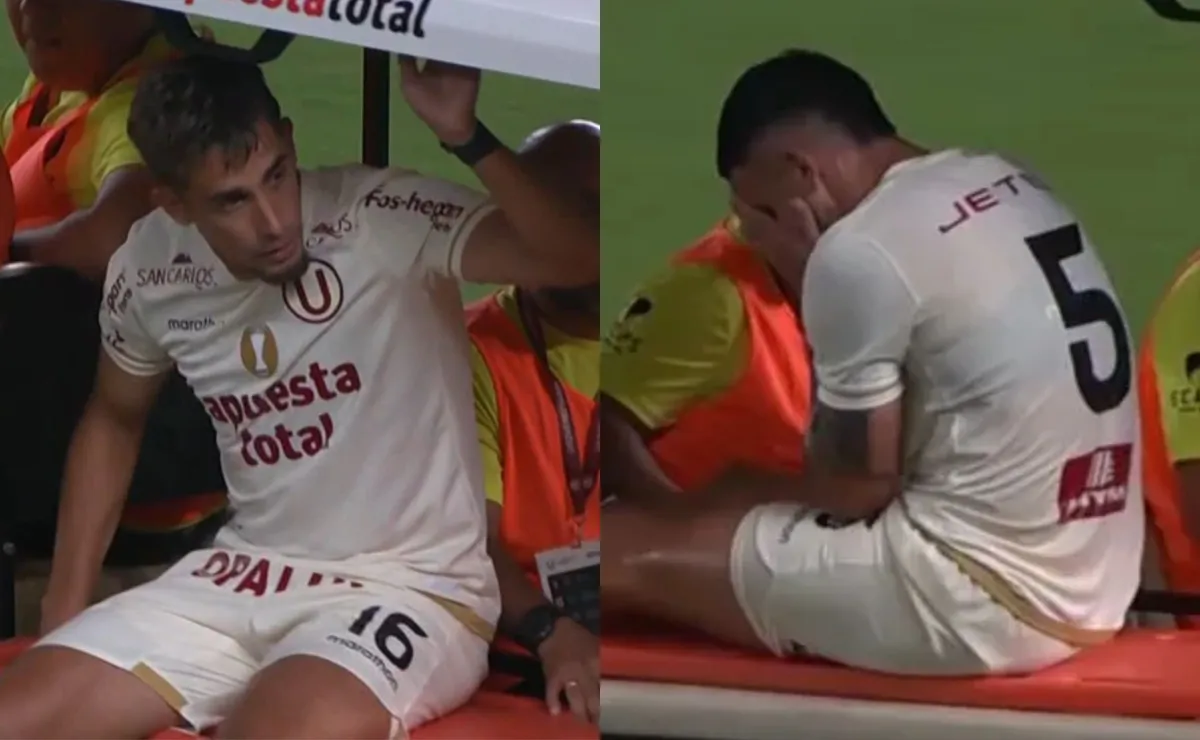 Los jugadores que se fueron lesionados en Universitario.