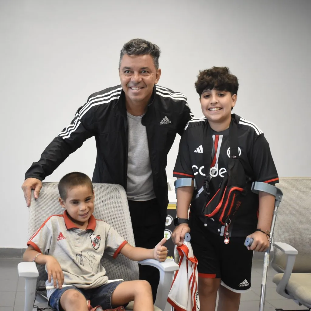 Gallardo, el ídolo de los chicos.