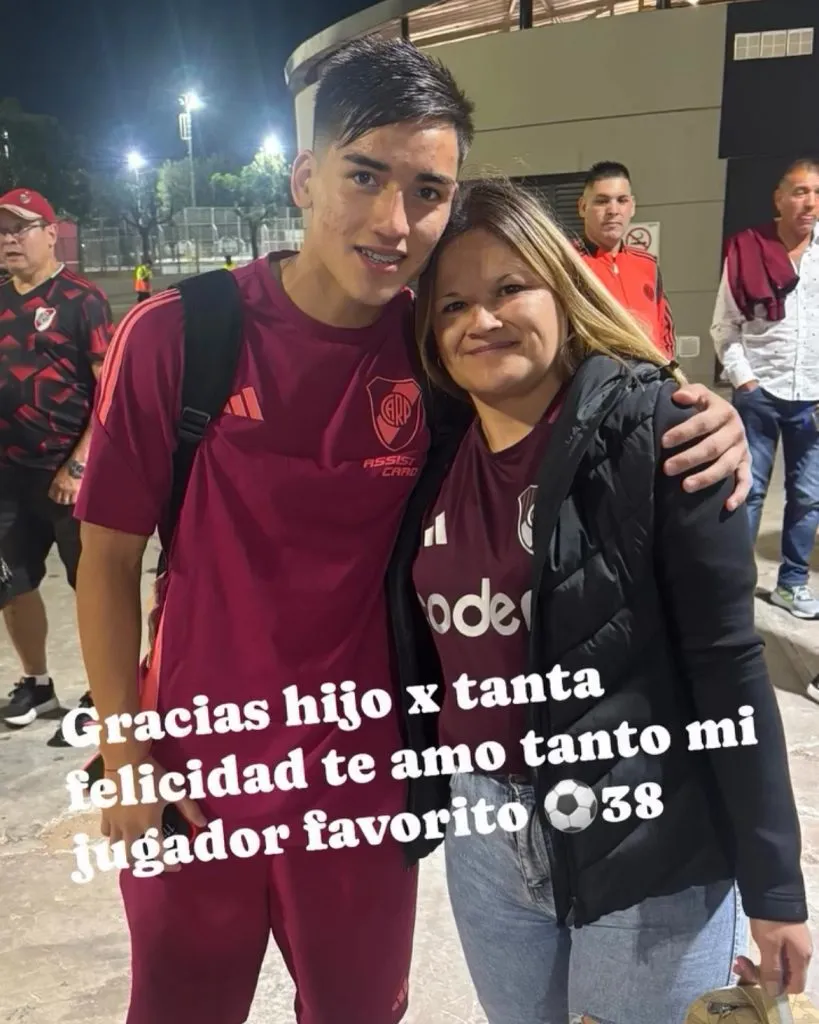 La madre de Subiabre y su emoción por el gol de su hijo.