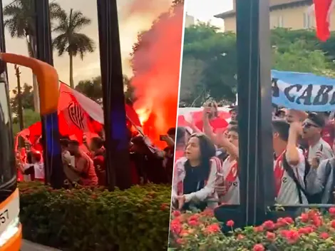 A la espera del debut: el colorido recibimiento a River en Perú