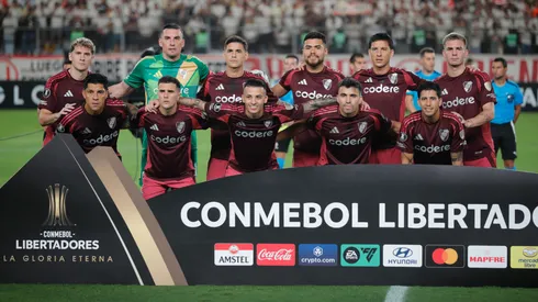 Los once titulares de River en Perú.