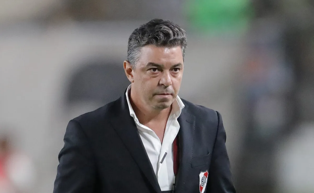 Gallardo definió a los titulares de River vs. Sarmiento. Foto: Getty.