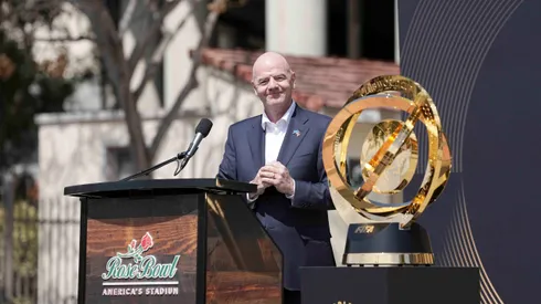 Gianni Infantino, en Rose Bowl (Prensa FIFA).