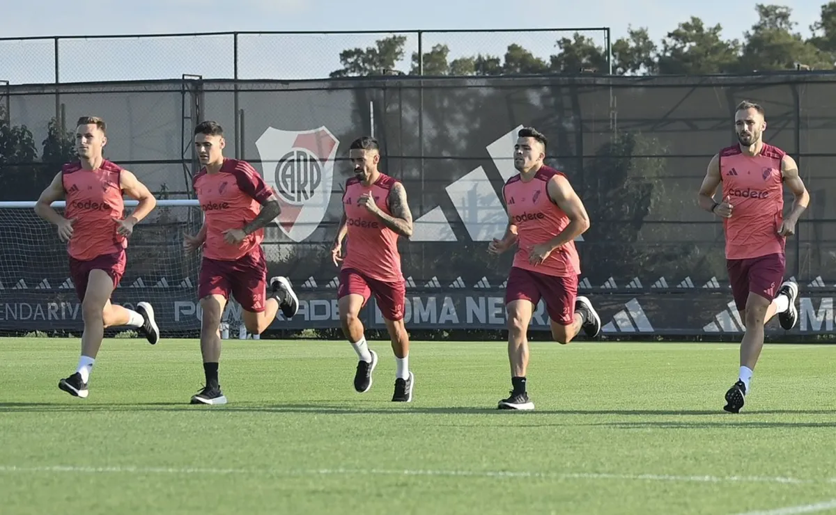 La logística de River antes jugar este sábado.