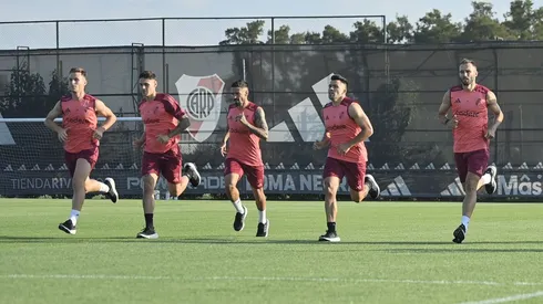 La logística de River antes jugar este sábado.