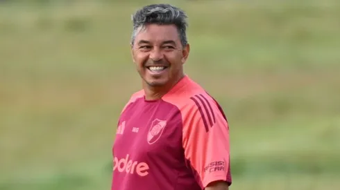 Gallardo, presente en un evento social con su ropa de River.