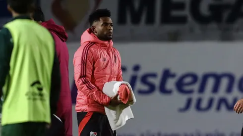 Borja, en el estadio Eva Perón.
